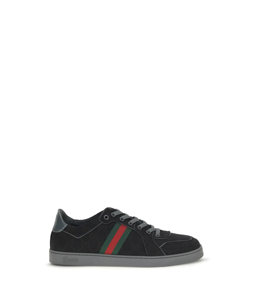 GUCCI Черные низкие кроссовки / кеды, фото 1