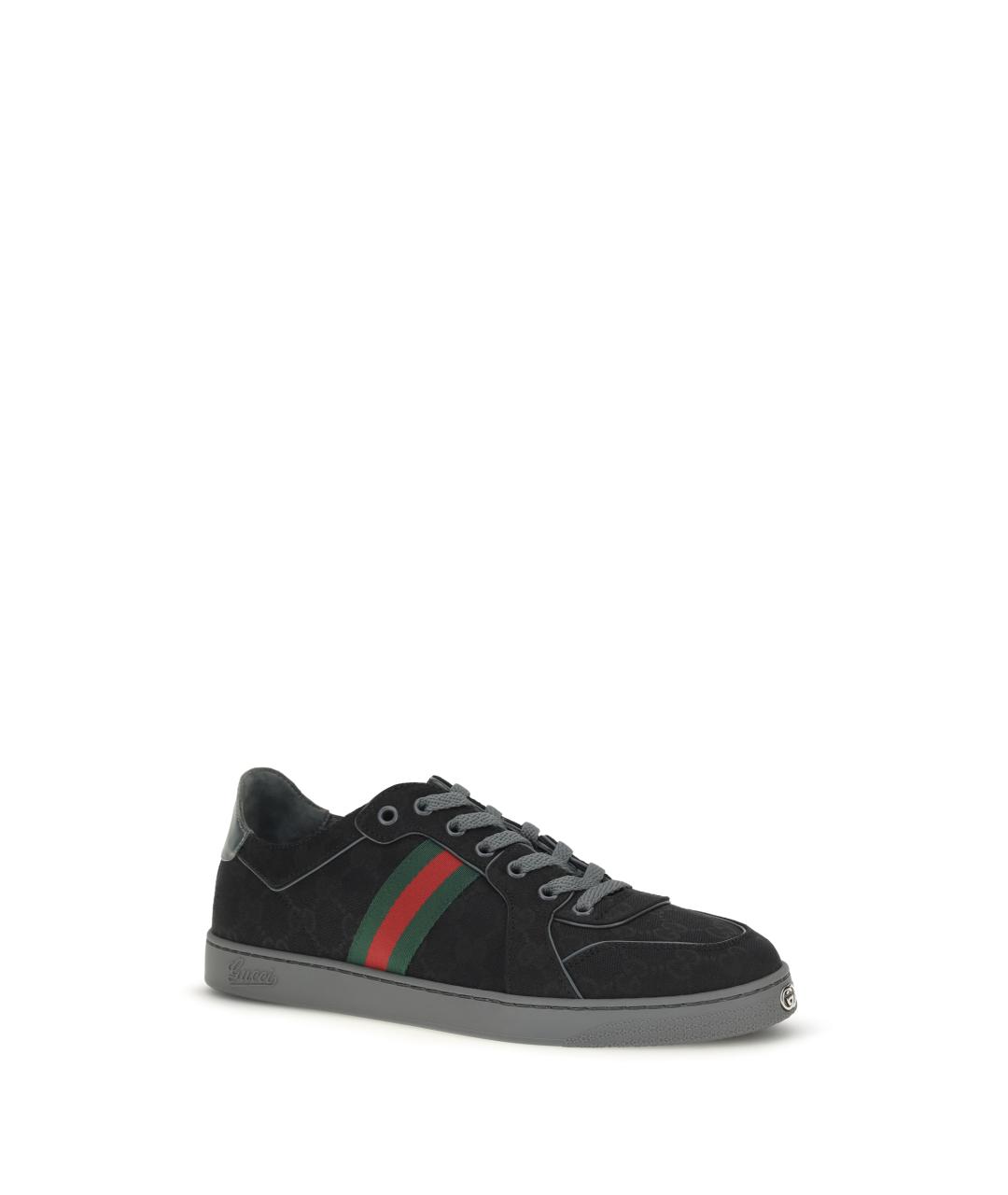 GUCCI Черные низкие кроссовки / кеды, фото 2