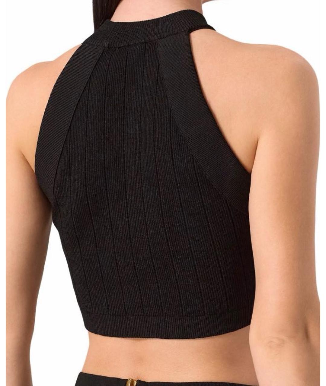 BALMAIN Черная шерстяная майка, фото 4