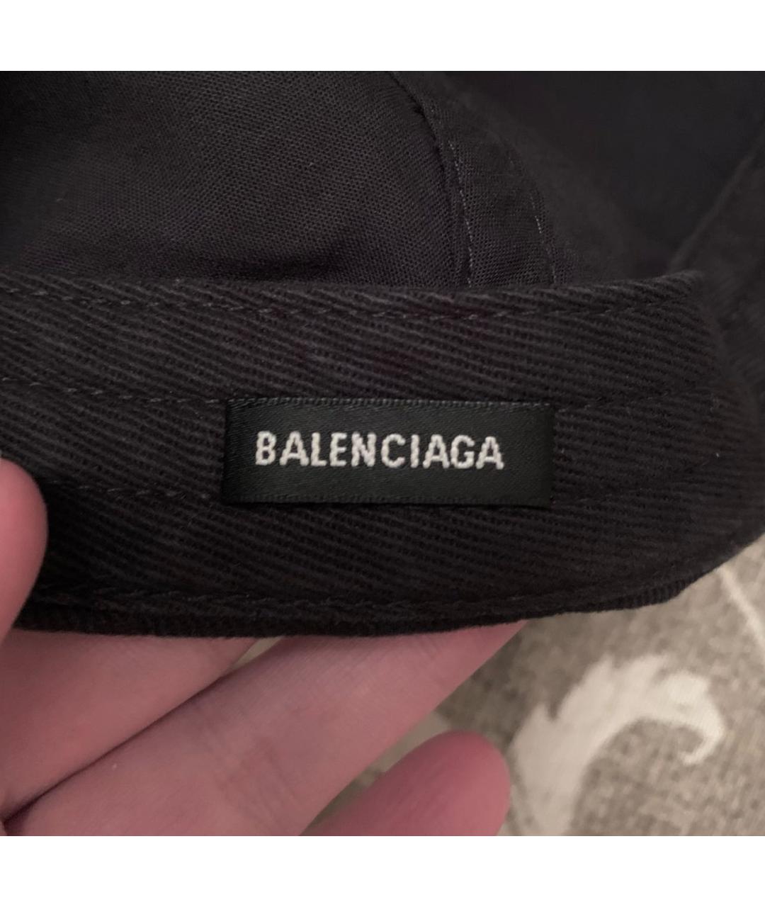 BALENCIAGA Черная хлопковая кепка/бейсболка, фото 5