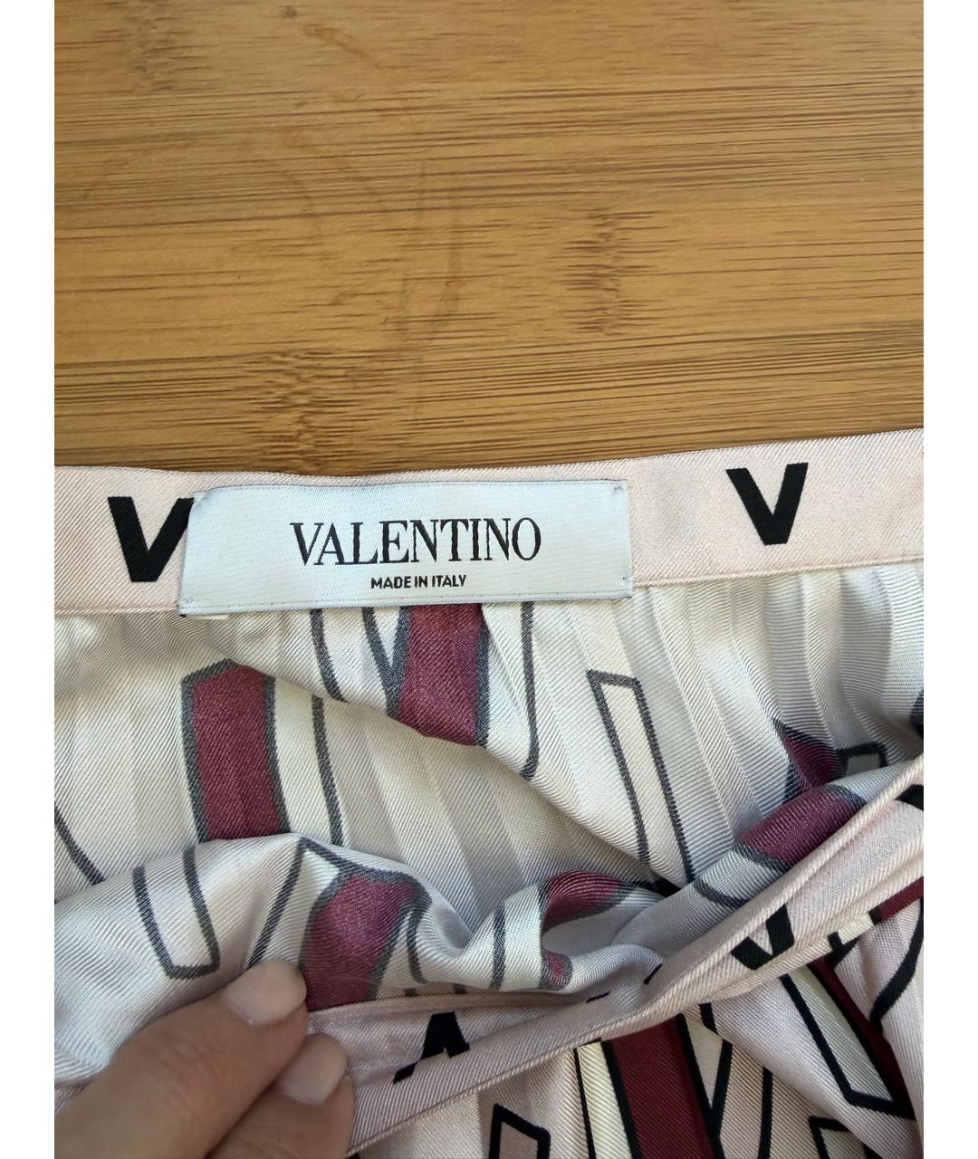 VALENTINO Шелковая юбка миди, фото 2