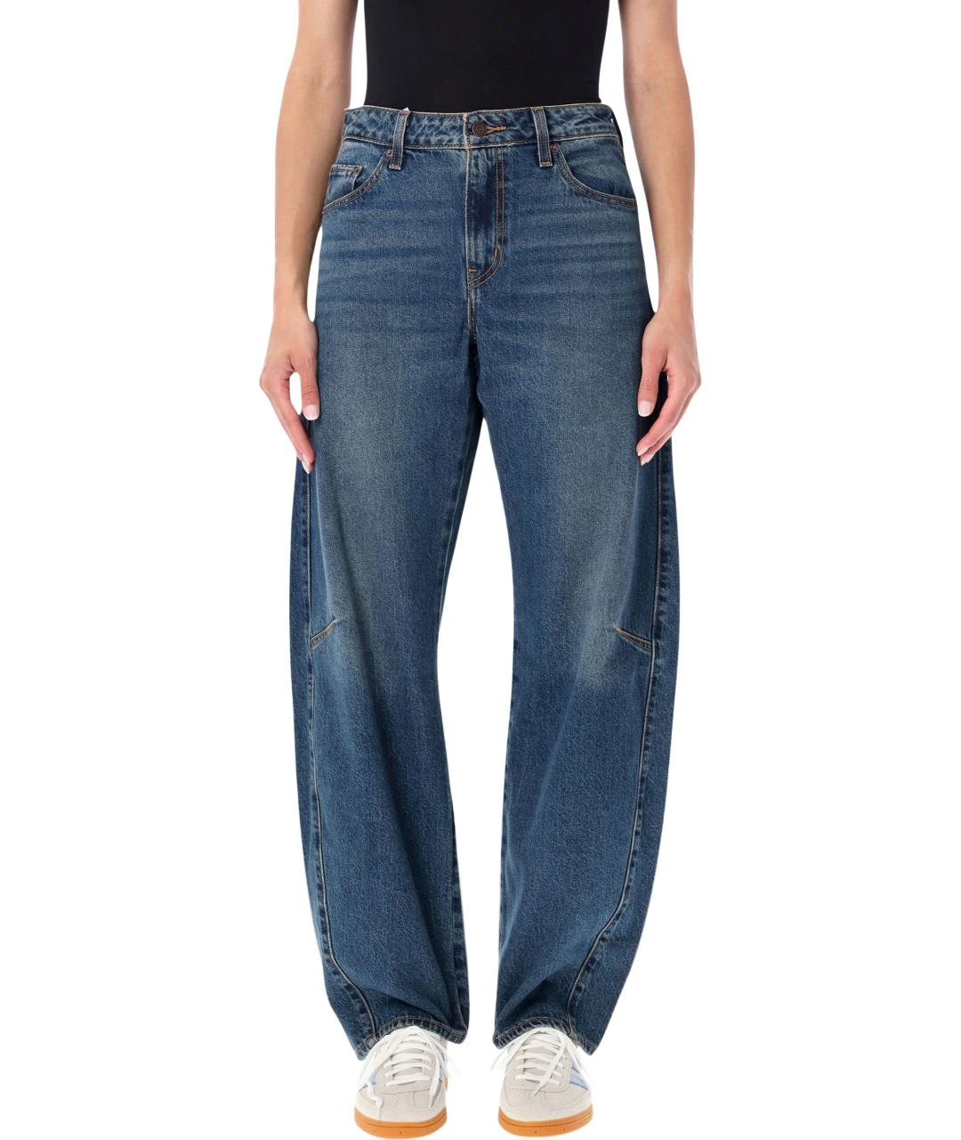 LEVI'S Синие хлопковые прямые джинсы, фото 1