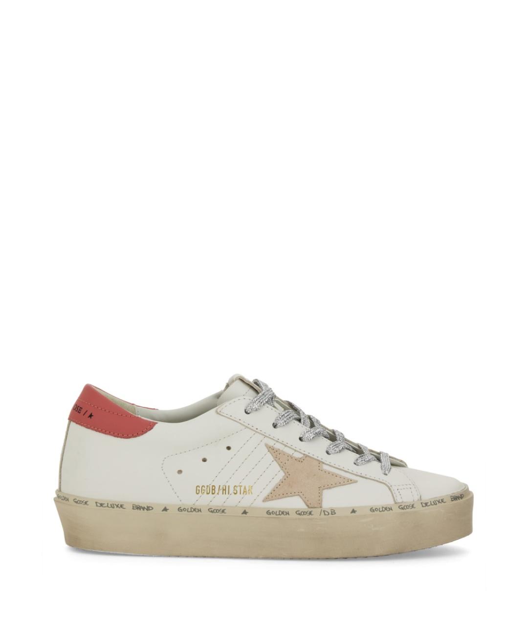 GOLDEN GOOSE DELUXE BRAND Белые кожаные кроссовки, фото 1