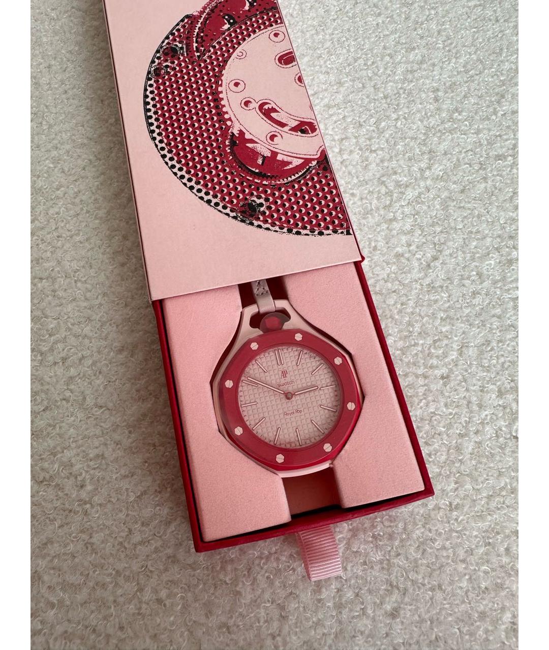 Swatch Розовые керамические часы, фото 3