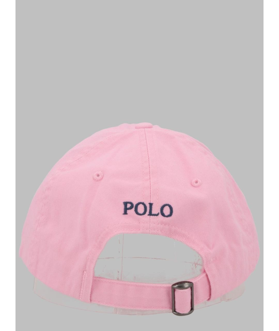 POLO RALPH LAUREN Розовая хлопковая кепка, фото 2