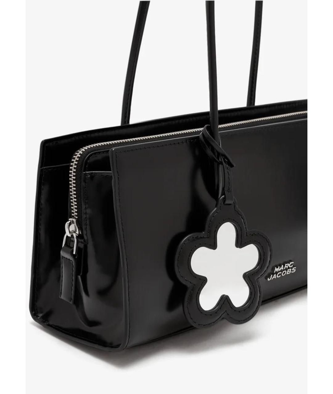 MARC JACOBS Черная кожаная сумка с короткими ручками, фото 2