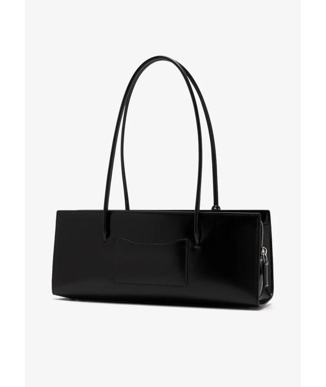 MARC JACOBS Черная кожаная сумка с короткими ручками, фото 3