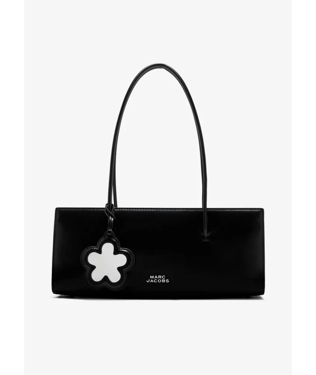 MARC JACOBS Черная кожаная сумка с короткими ручками, фото 6