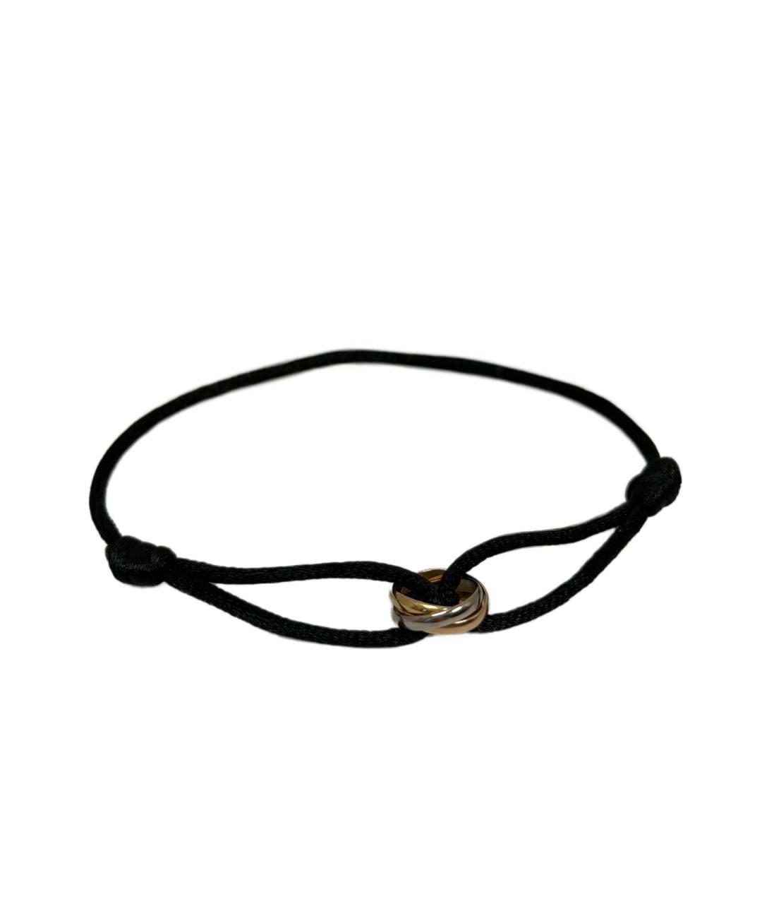 CARTIER Черный браслет из желтого золота, фото 2
