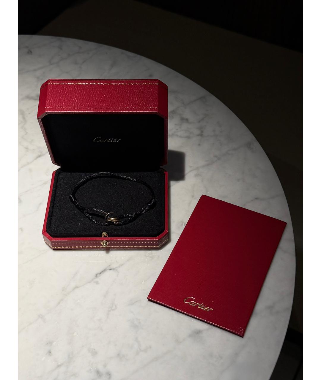 CARTIER Черный браслет из желтого золота, фото 6
