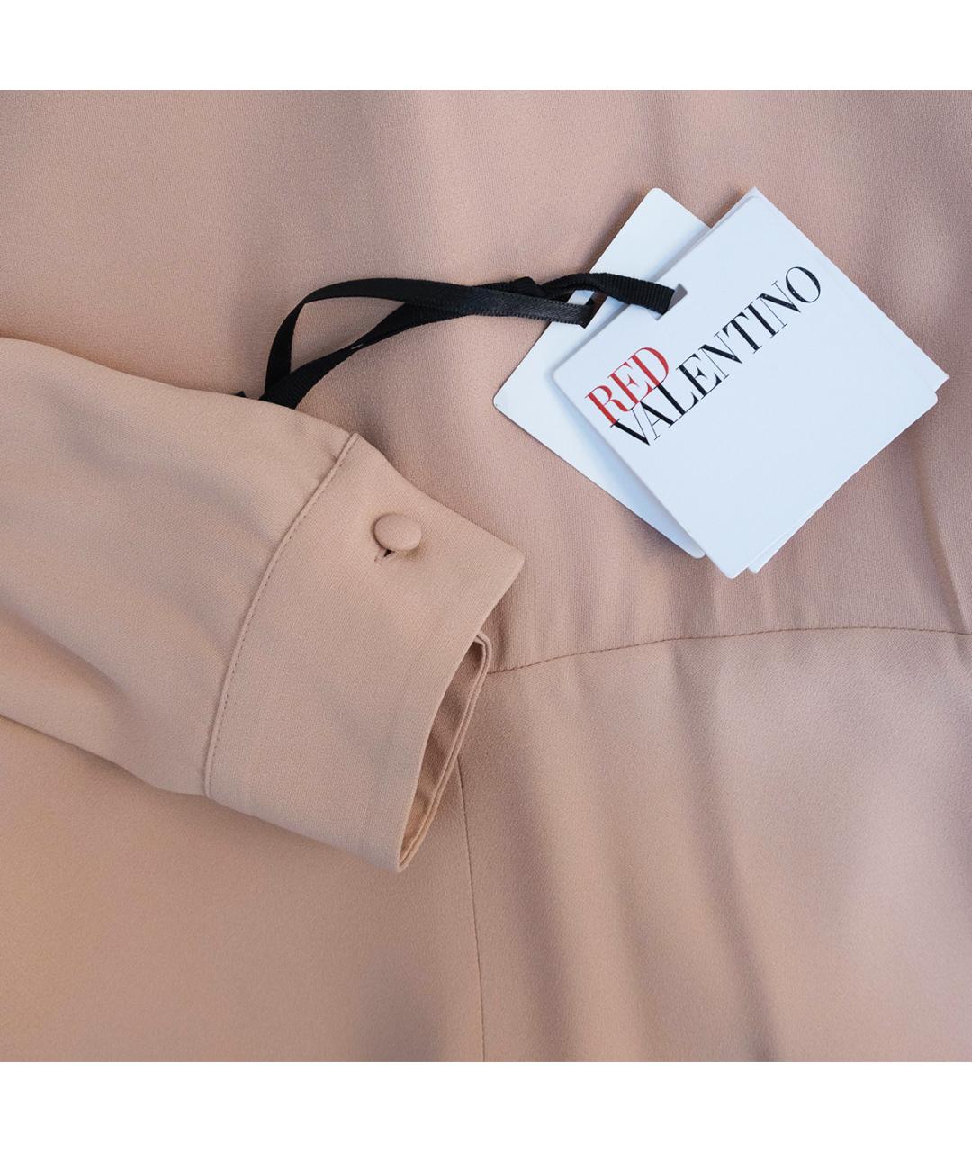 RED VALENTINO Розовое ацетатное повседневное платье, фото 5