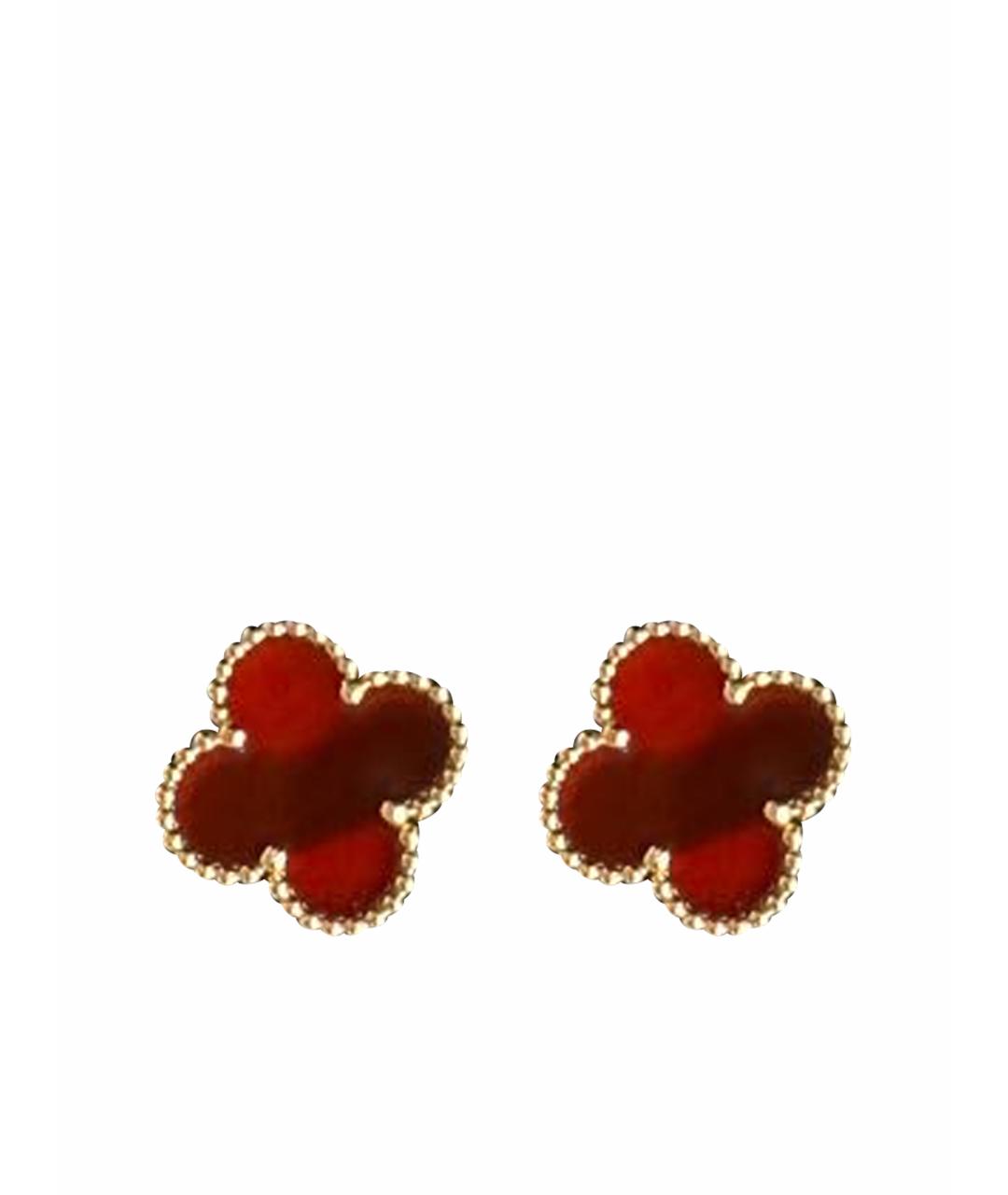 VAN CLEEF & ARPELS Бордовые серьги, фото 1
