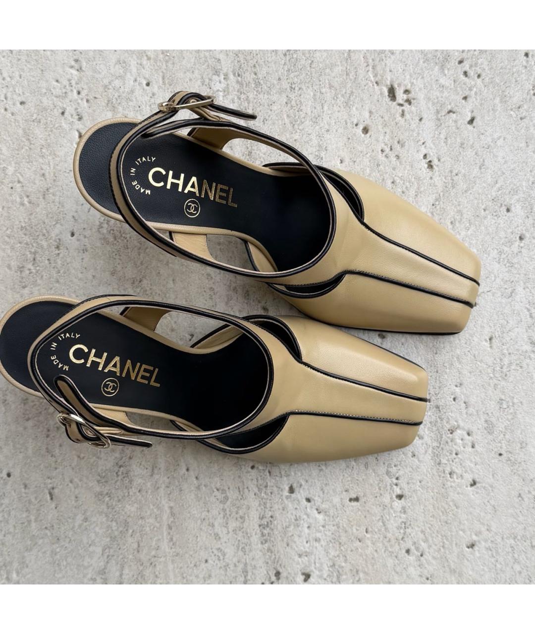 CHANEL Кожаные туфли, фото 4
