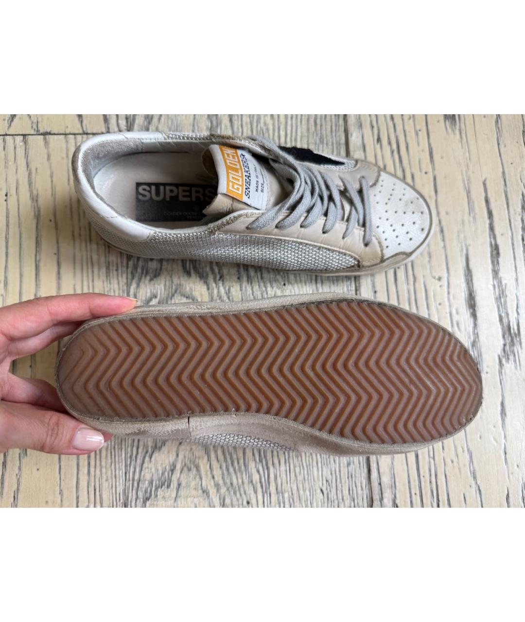 GOLDEN GOOSE Бежевые кеды, фото 5