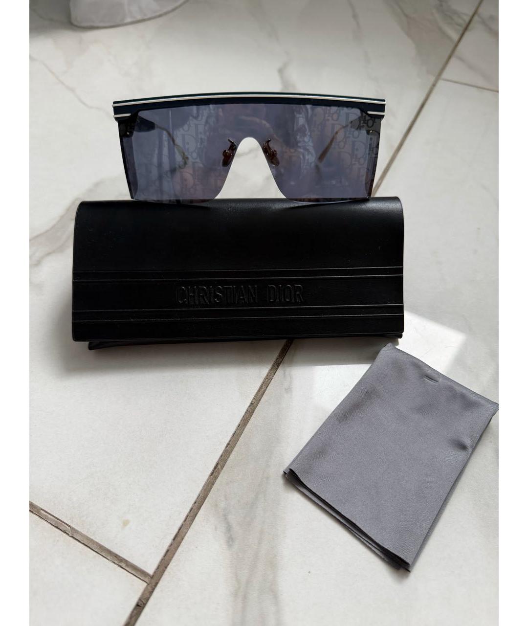 CHRISTIAN DIOR Синие пластиковые солнцезащитные очки, фото 4