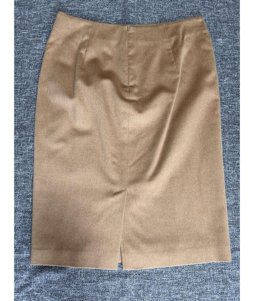 MAX MARA Бежевый шерстяной костюм с юбками, фото 7