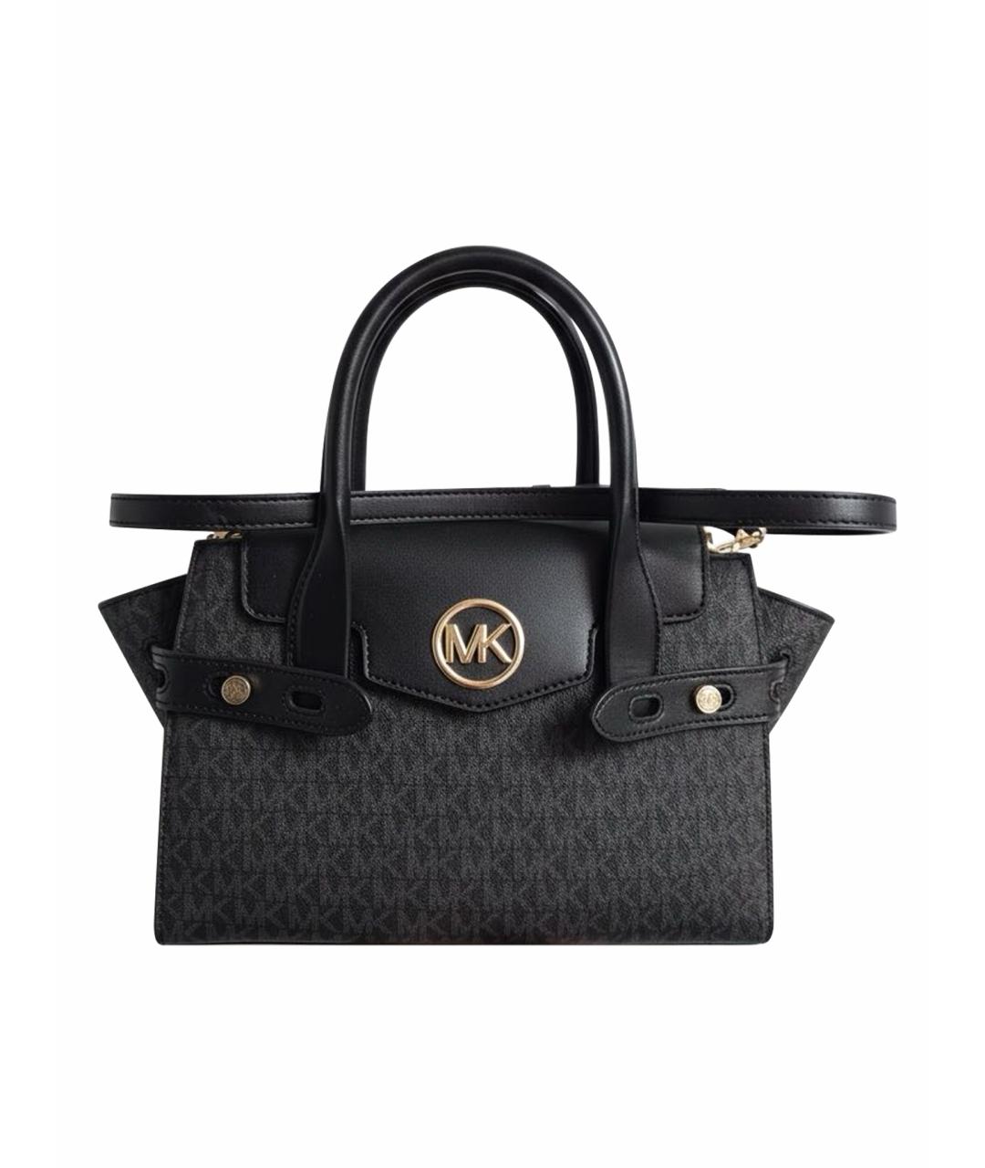 MICHAEL KORS Черная сумка с короткими ручками из искусственной кожи, фото 1