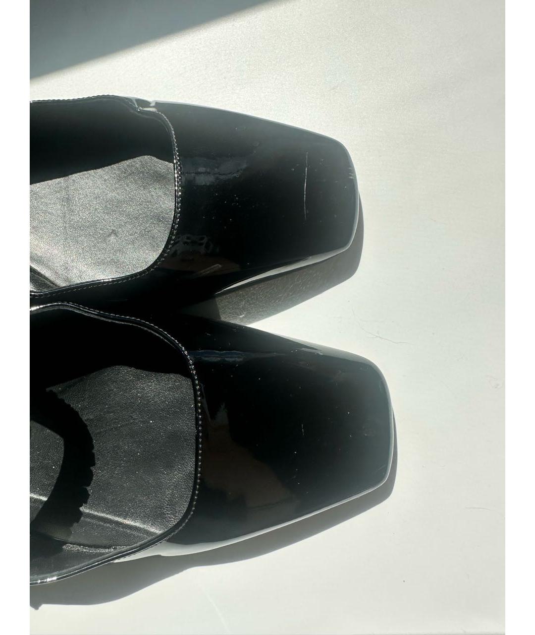 JIMMY CHOO Черные балетки из лакированной кожи, фото 6