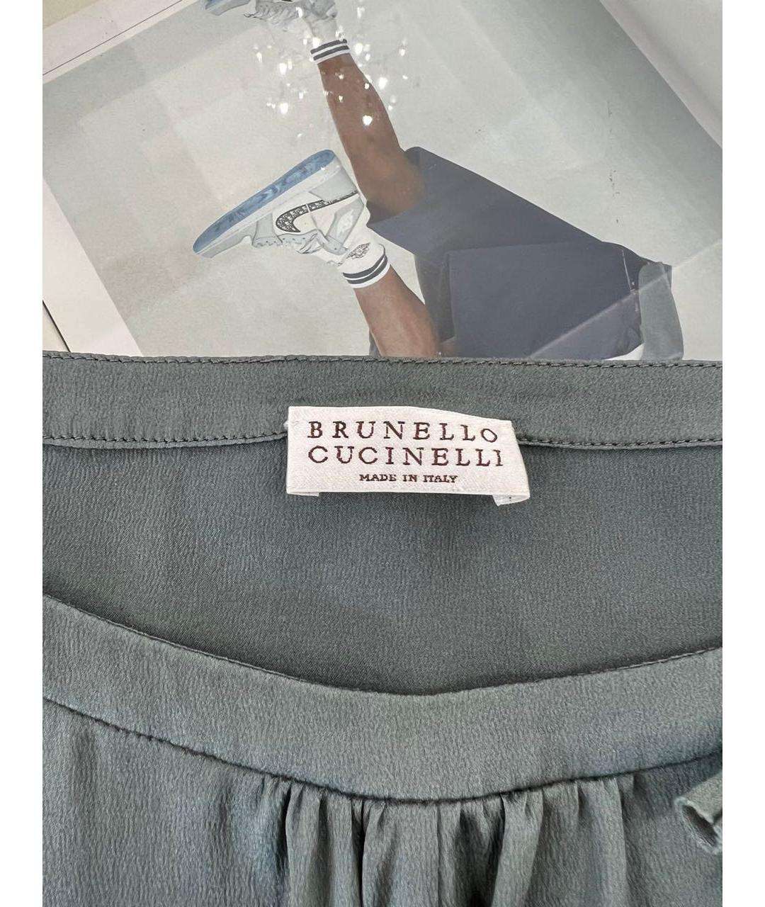 BRUNELLO CUCINELLI Шелковая майка, фото 6