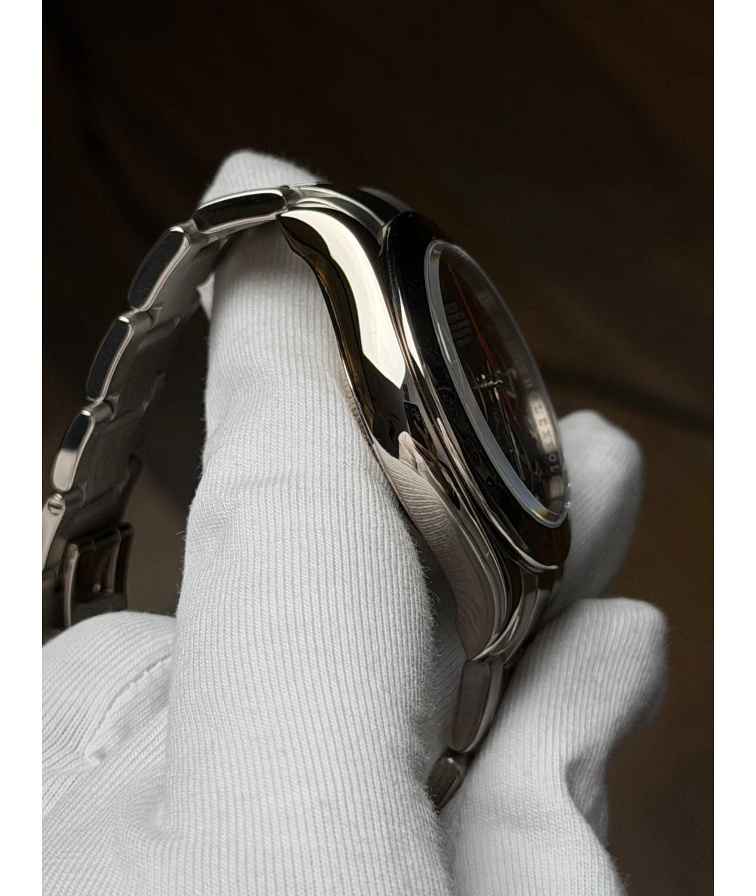 ROLEX Черные часы из белого золота, фото 4