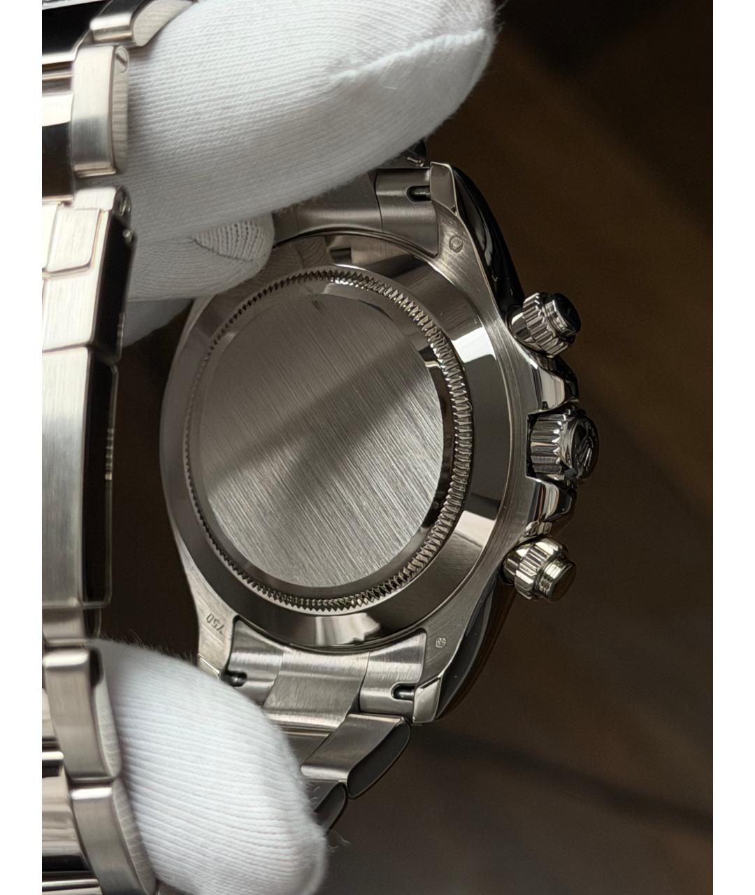 ROLEX Черные часы из белого золота, фото 7