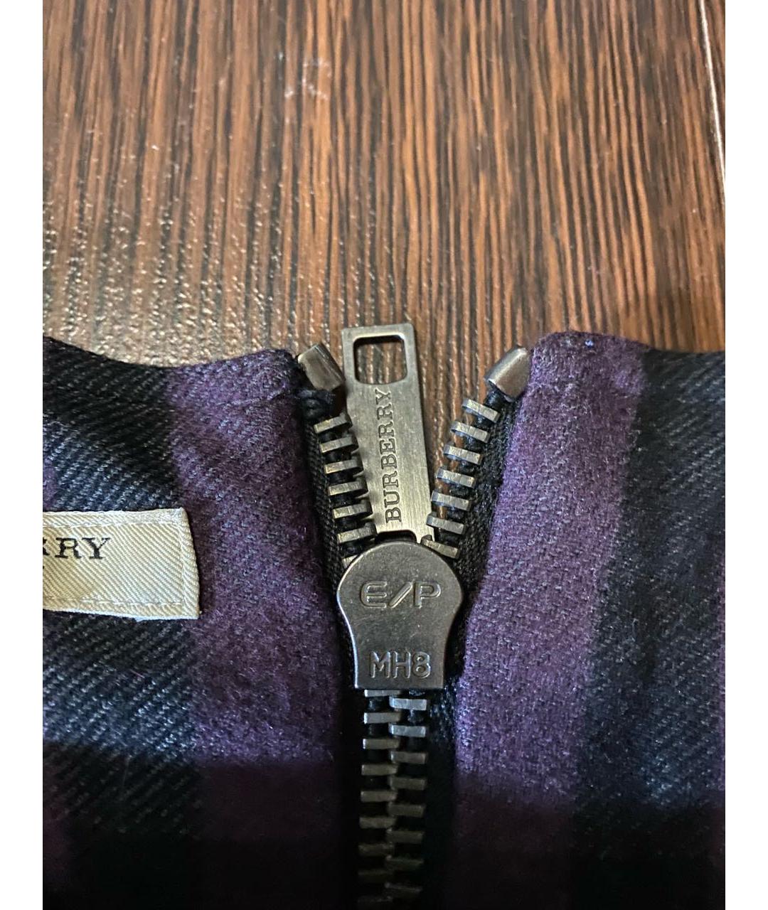 BURBERRY Фиолетовый шерстяной сарафан, фото 4