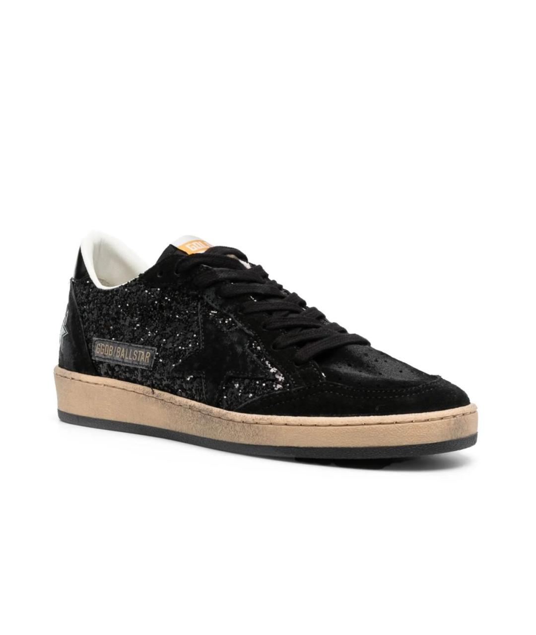 GOLDEN GOOSE DELUXE BRAND Черные кожаные кеды, фото 2