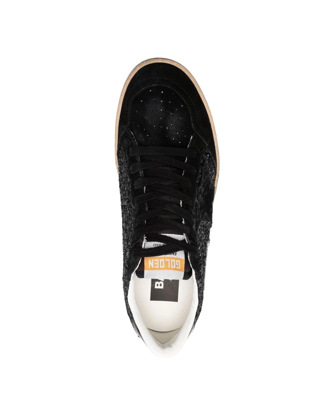 GOLDEN GOOSE DELUXE BRAND Черные кожаные кеды, фото 3