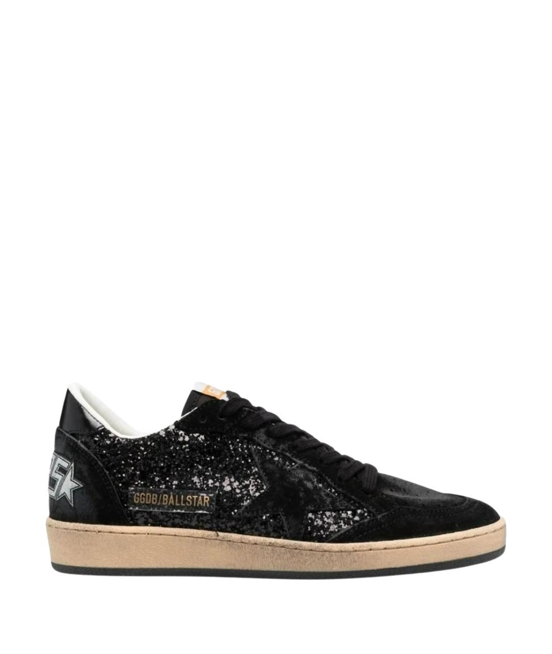 GOLDEN GOOSE Черные кожаные кеды, фото 1