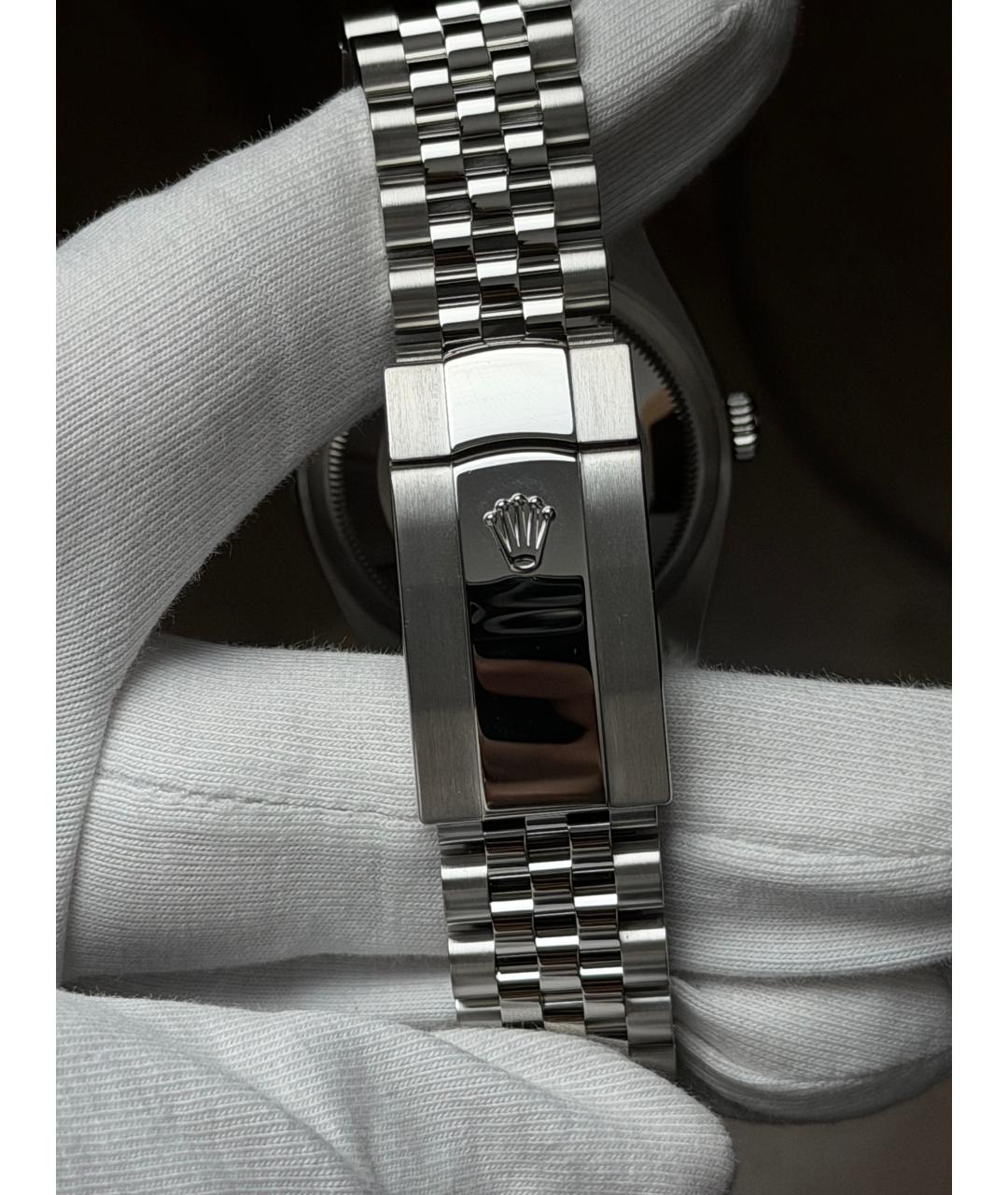 ROLEX Зеленые часы из белого золота, фото 9