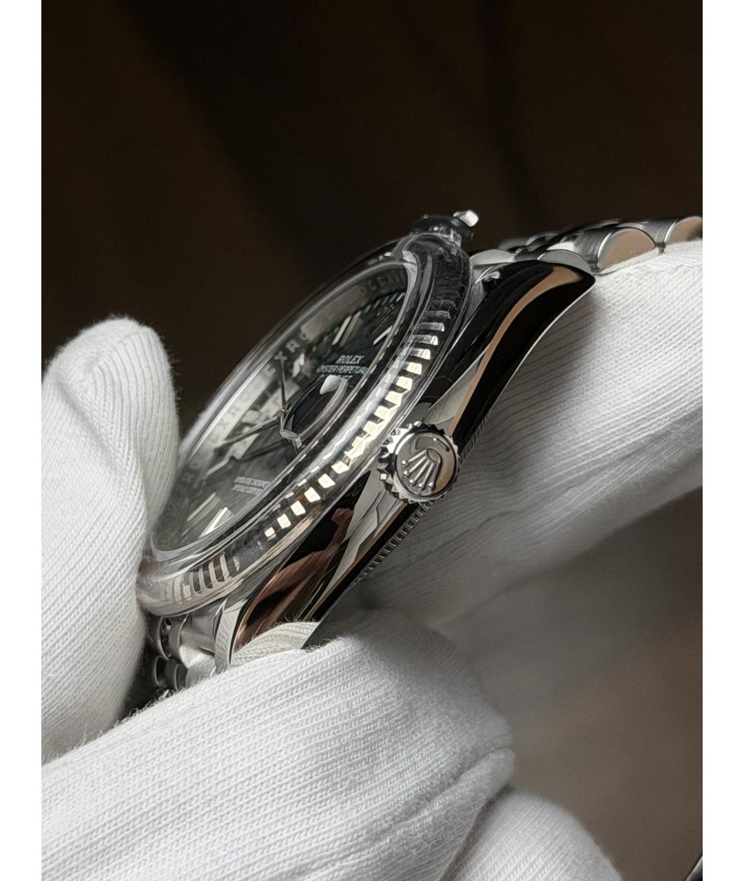 ROLEX Зеленые часы из белого золота, фото 4