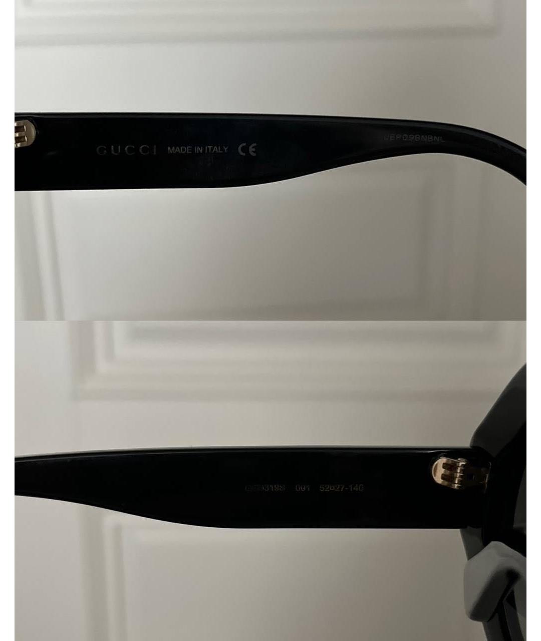 GUCCI Черные пластиковые солнцезащитные очки, фото 3