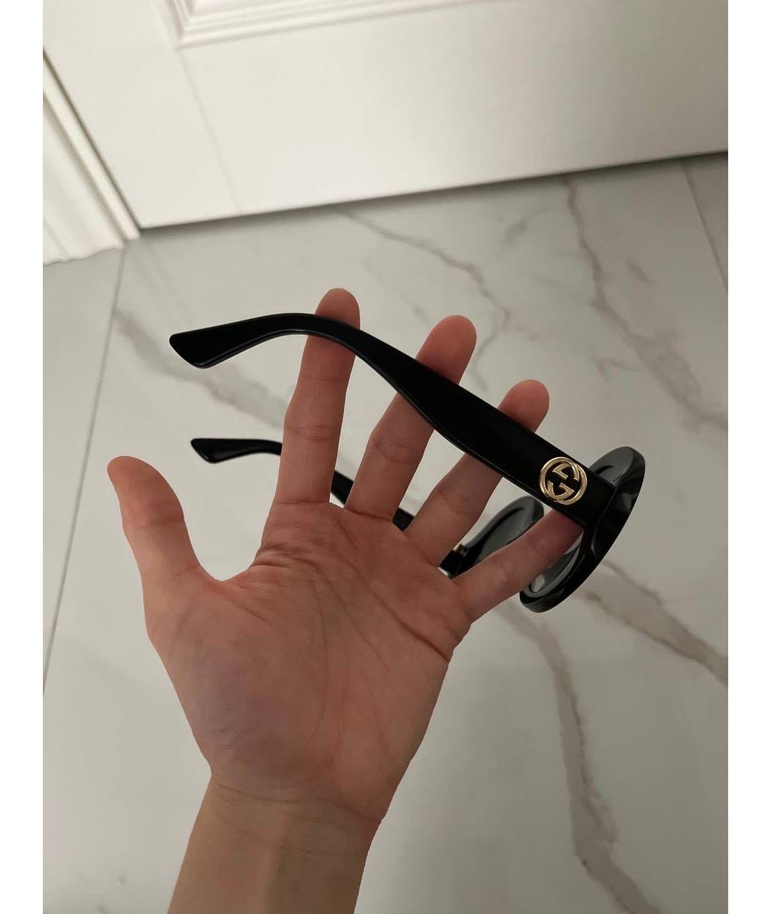 GUCCI Черные пластиковые солнцезащитные очки, фото 5