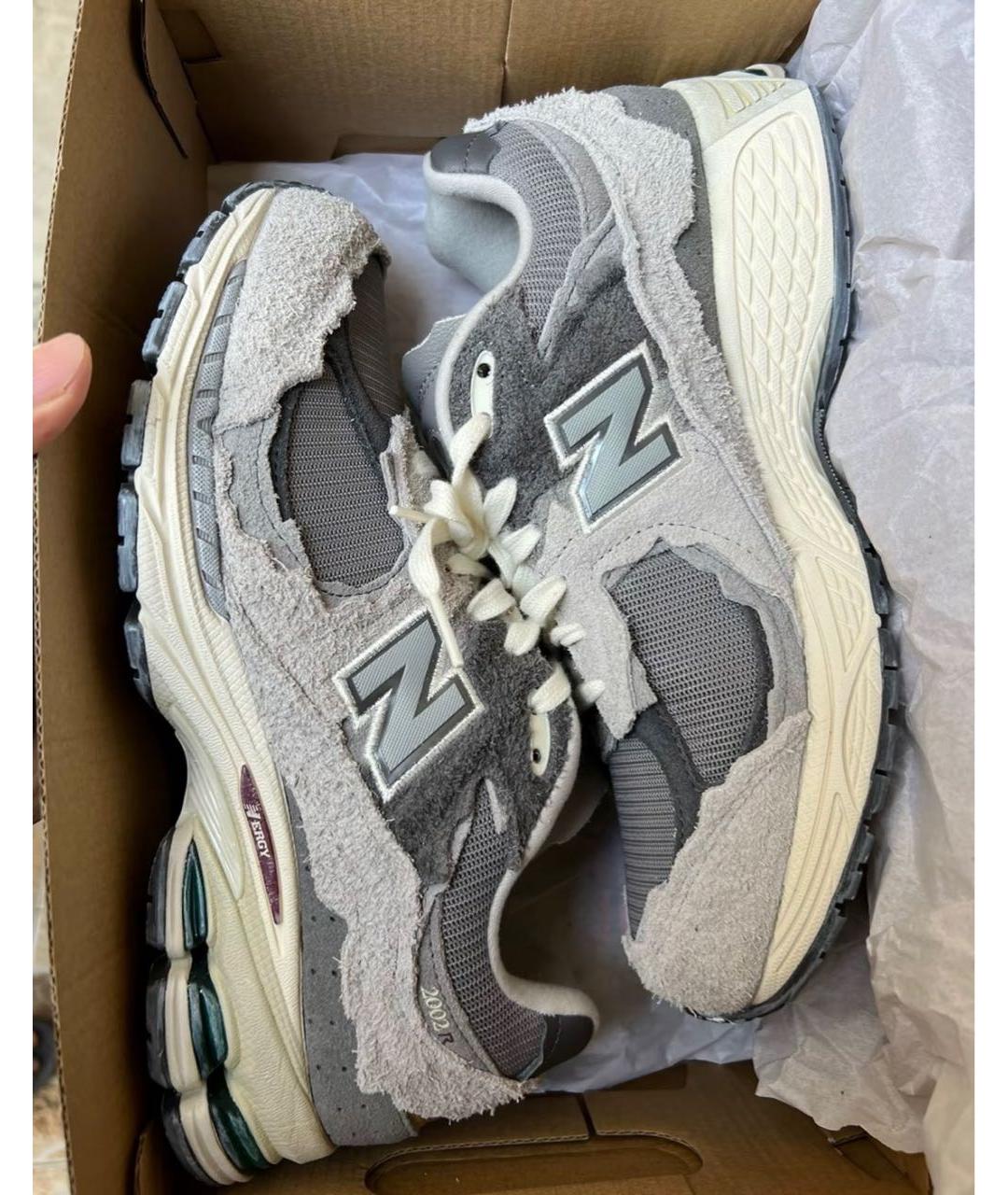 NEW BALANCE Черные замшевые низкие кроссовки / кеды, фото 2