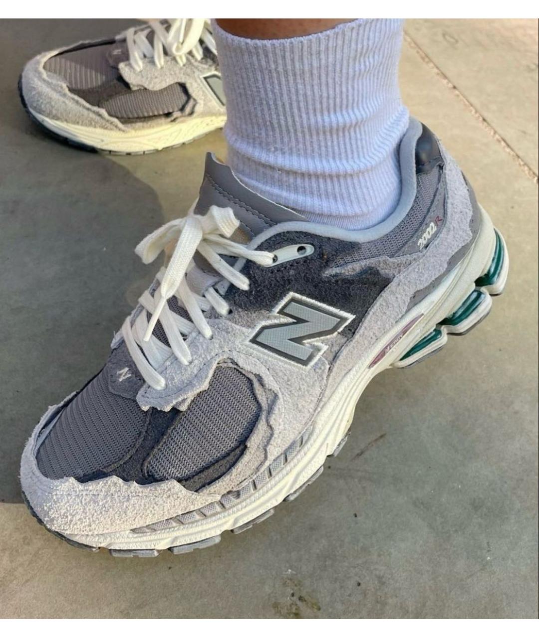 NEW BALANCE Черные замшевые низкие кроссовки / кеды, фото 3