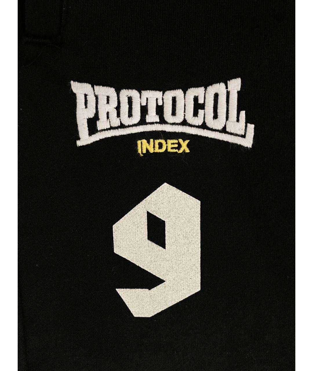 PROTOCOL INDEX Черные хлопковые шорты, фото 4