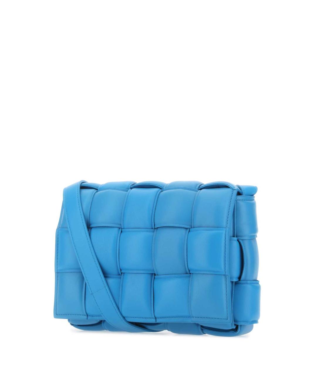 BOTTEGA VENETA Голубая кожаная сумка через плечо, фото 2