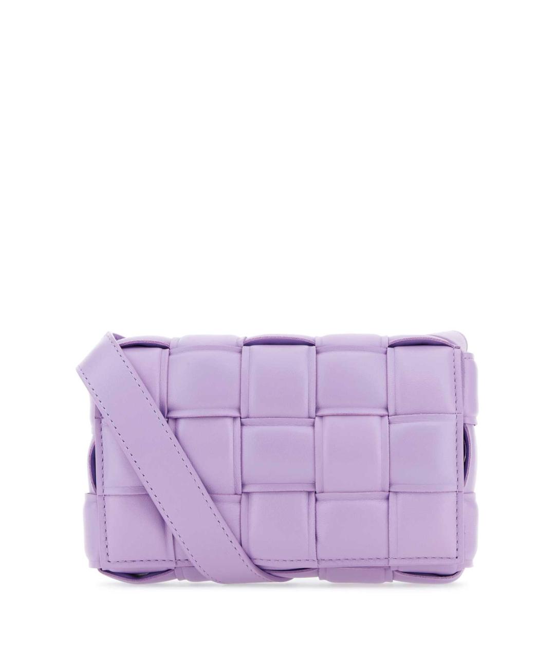 BOTTEGA VENETA Фиолетовая кожаная сумка через плечо, фото 1