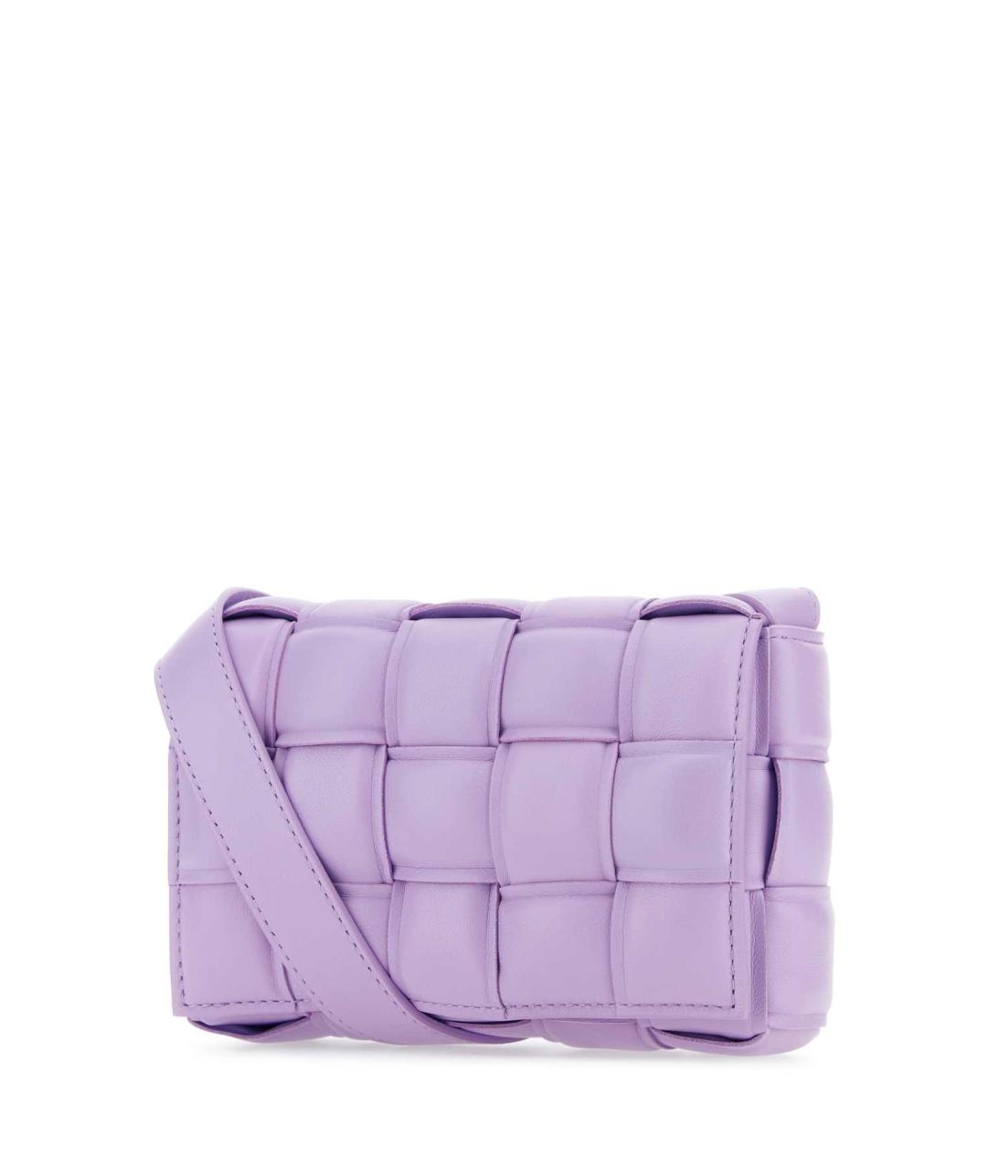 BOTTEGA VENETA Фиолетовая кожаная сумка через плечо, фото 2