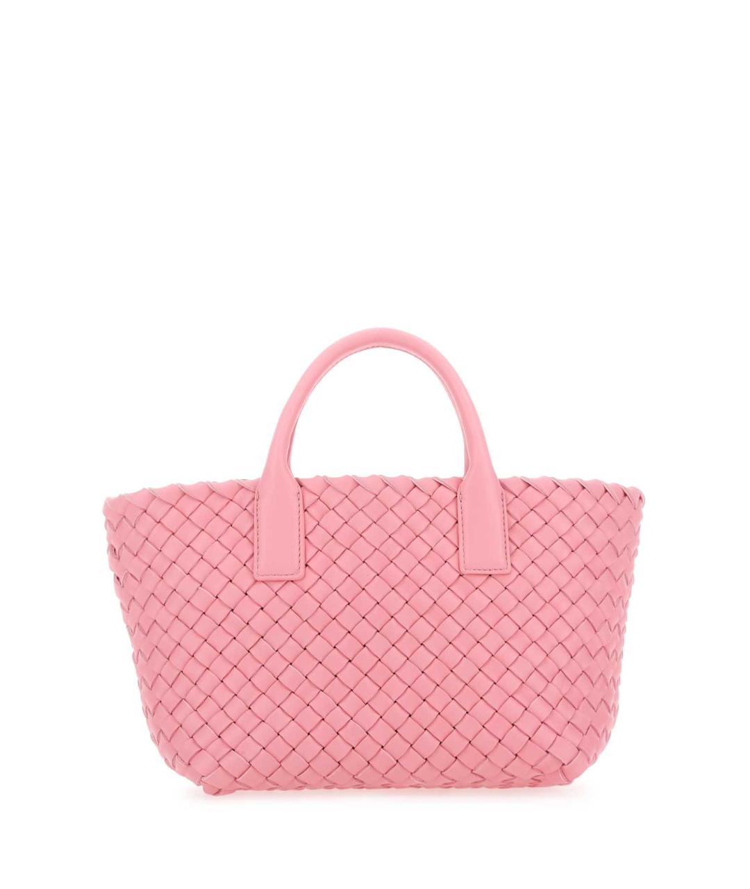 BOTTEGA VENETA Розовая кожаная сумка тоут, фото 1