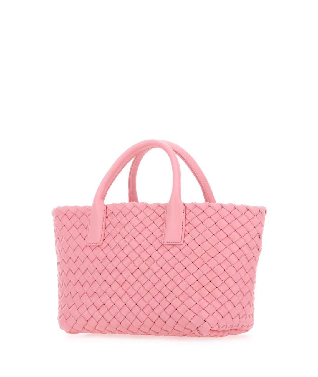 BOTTEGA VENETA Розовая кожаная сумка тоут, фото 2