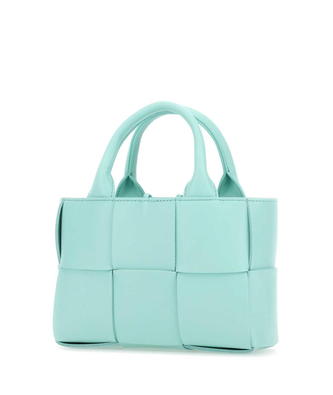 BOTTEGA VENETA Голубая кожаная сумка тоут, фото 2