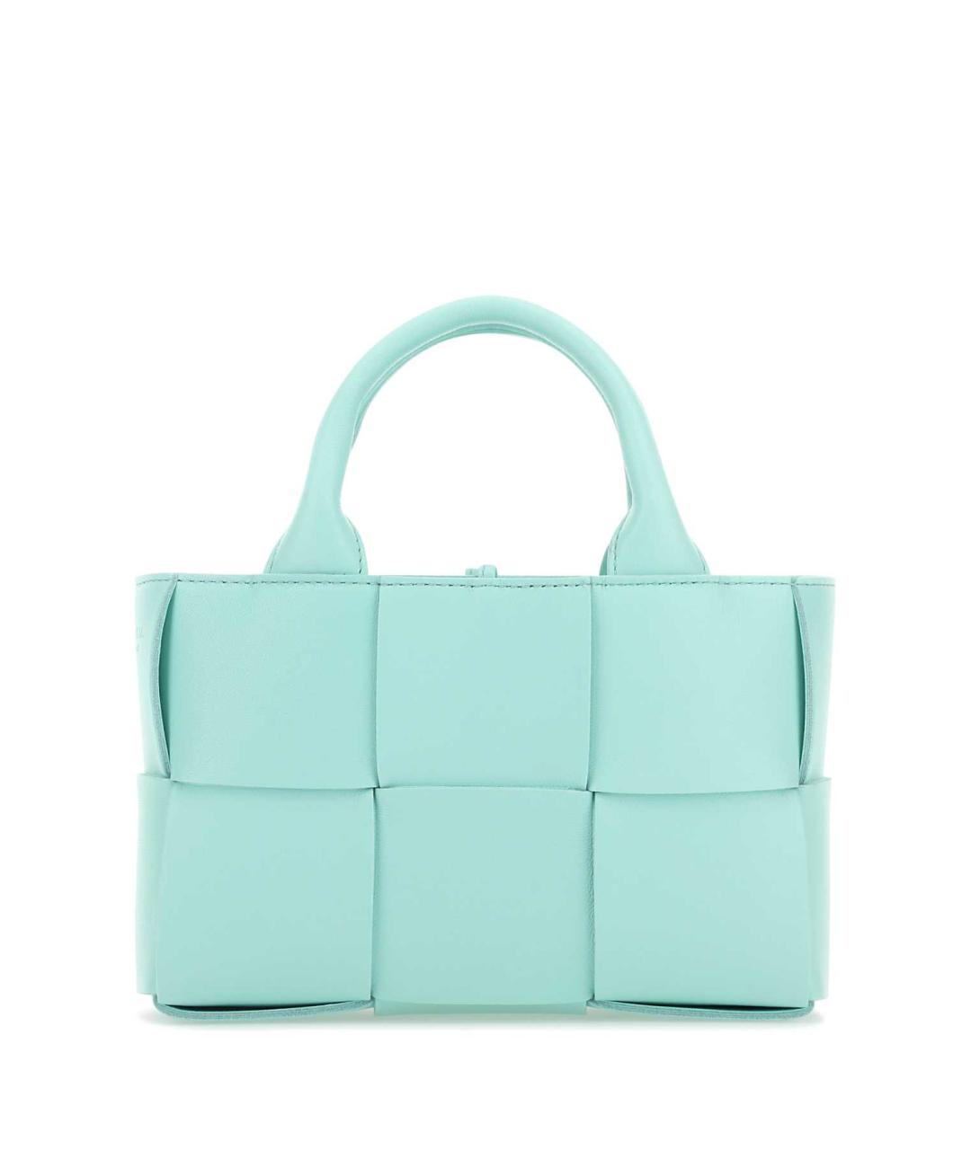 BOTTEGA VENETA Голубая кожаная сумка тоут, фото 1