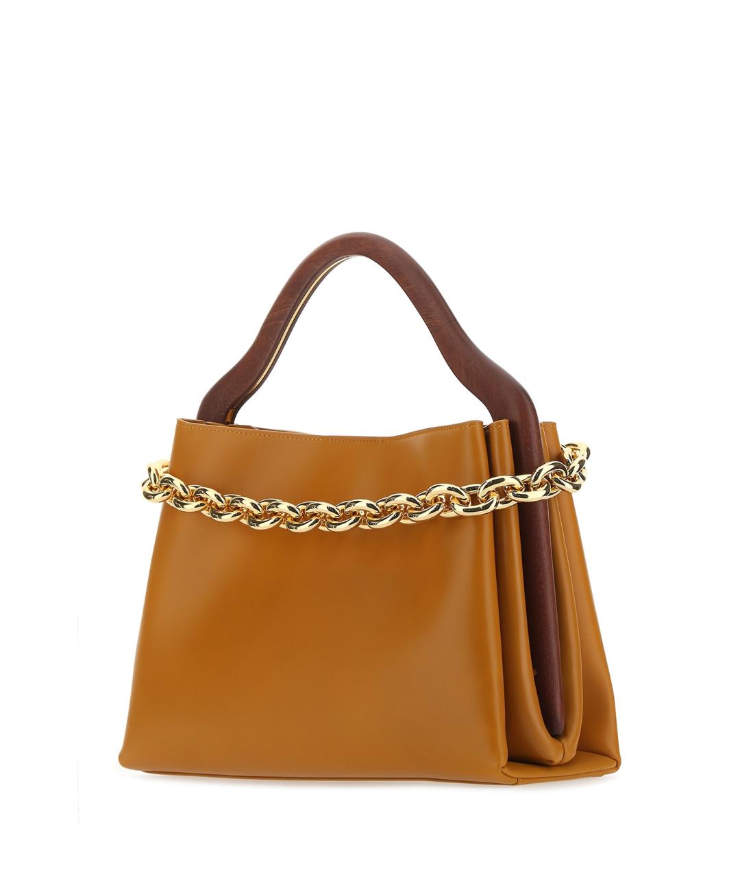 BOTTEGA VENETA Коричневая кожаная сумка через плечо, фото 2