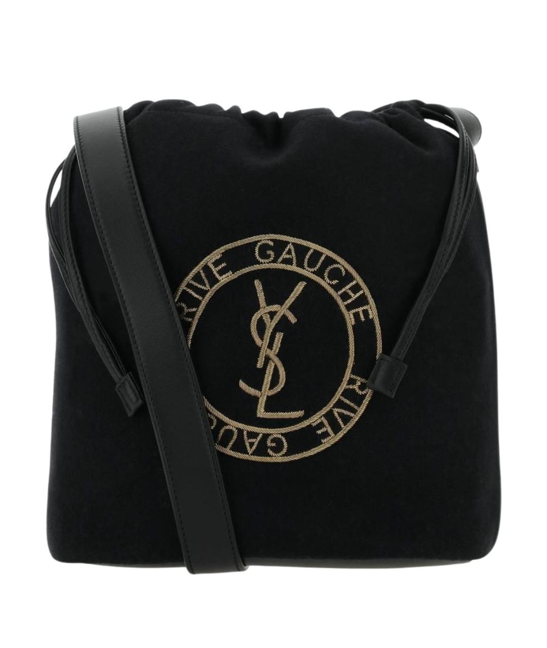 SAINT LAURENT Черная сумка на плечо, фото 3