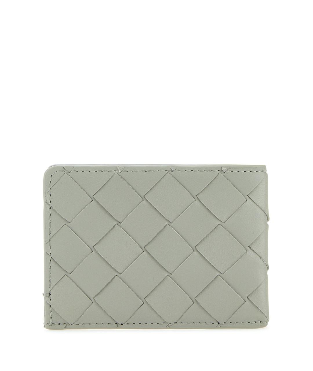 BOTTEGA VENETA Серый кожаный кошелек, фото 1