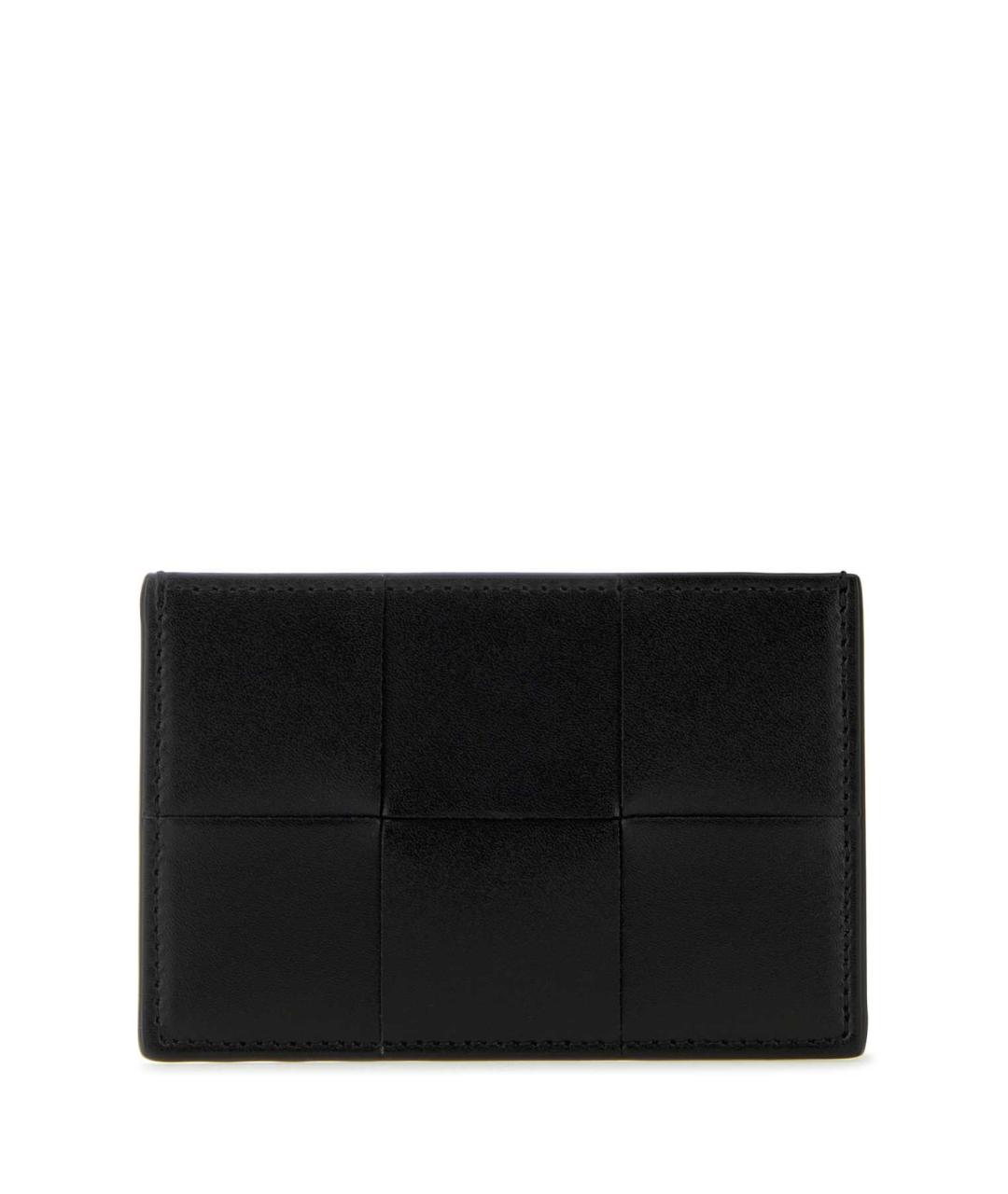 BOTTEGA VENETA Черный кожаный кошелек, фото 1