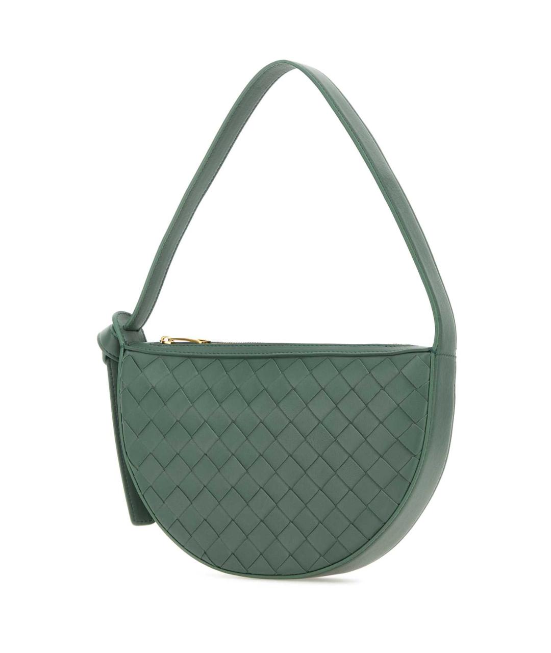 BOTTEGA VENETA Зеленая кожаная сумка через плечо, фото 2