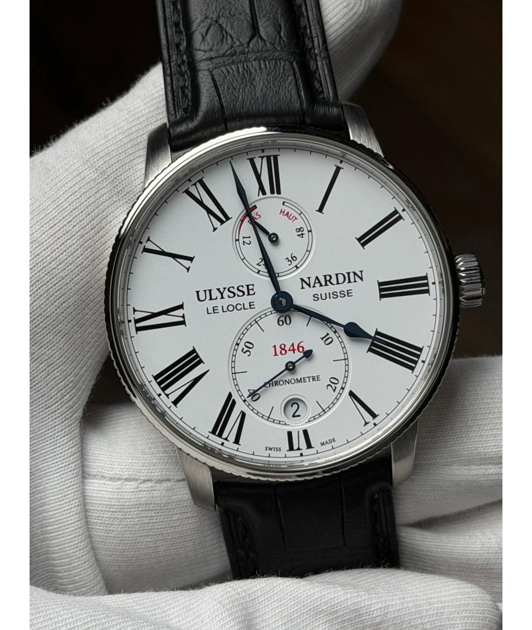 Ulysse Nardin Белые часы, фото 2