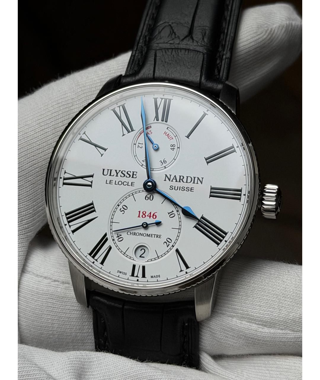 Ulysse Nardin Белые часы, фото 3